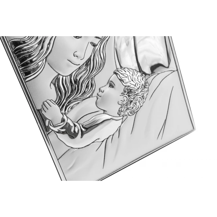 Silver Picture Holy Family 9.4x18.3cm - DS12/2X
