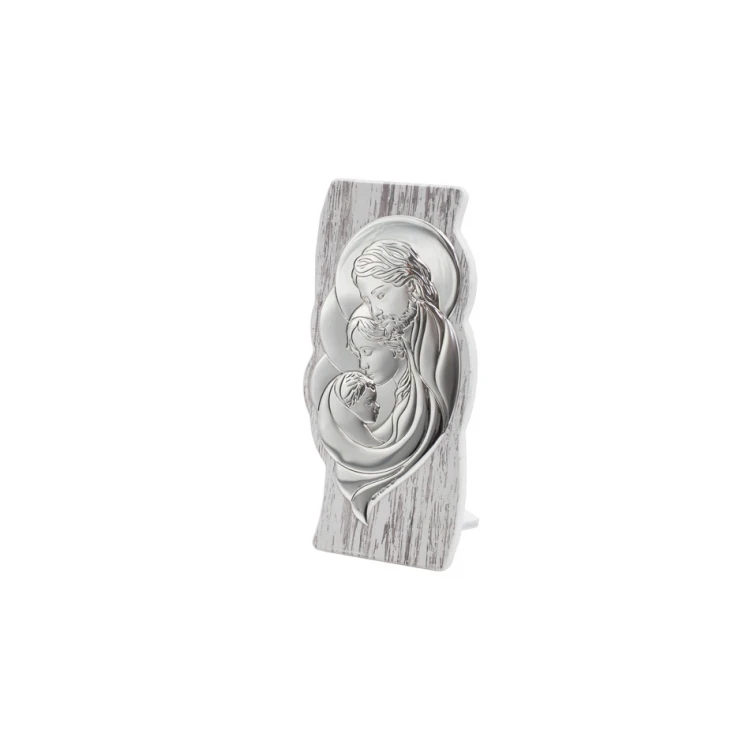 Silver Picture Holy Family size 8.5x18.5cm - 6585/3S
