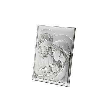 Silver Picture Holy Family 13x18cm - DS25/3