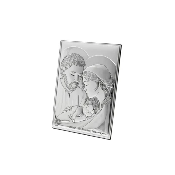 Silver Picture Holy Family 13x18cm - DS25/3