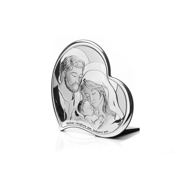 Silver Picture Holy Family 17x17cm - DS10/3