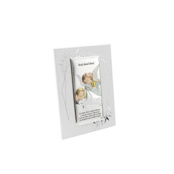 Silver Picture Your Guardian Angel dim. 14.5x19.5cm - DS02FO/2C