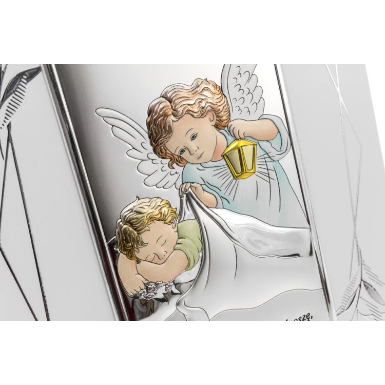 Silver Picture Your Guardian Angel dim. 14.5x19.5cm - DS02FO/2C
