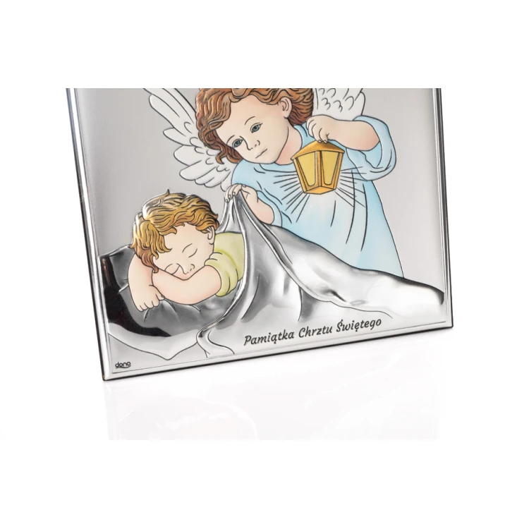 Silver Picture Your Guardian Angel 16x16 cm - DS14/3C