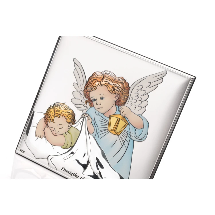 Silver Picture Your Guardian Angel 16x16 cm - DS14/3C