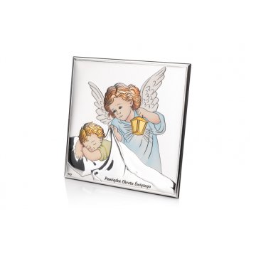 Silver Picture Your Guardian Angel 16x16 cm - DS14/3C