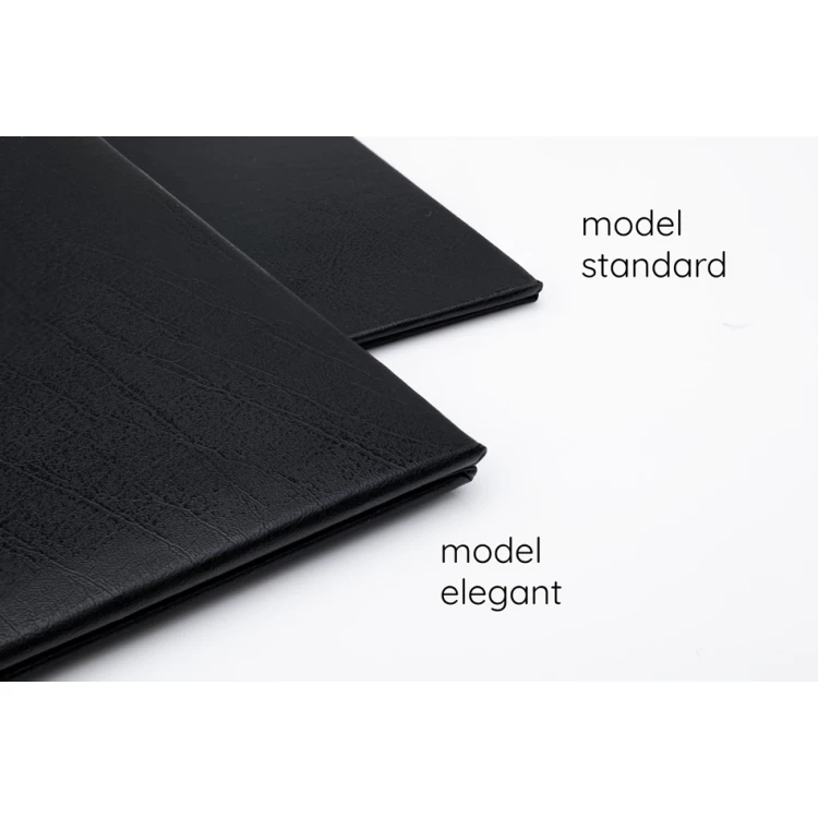 Elegant Diploma Cover - Black - Custom UV Print - ET054