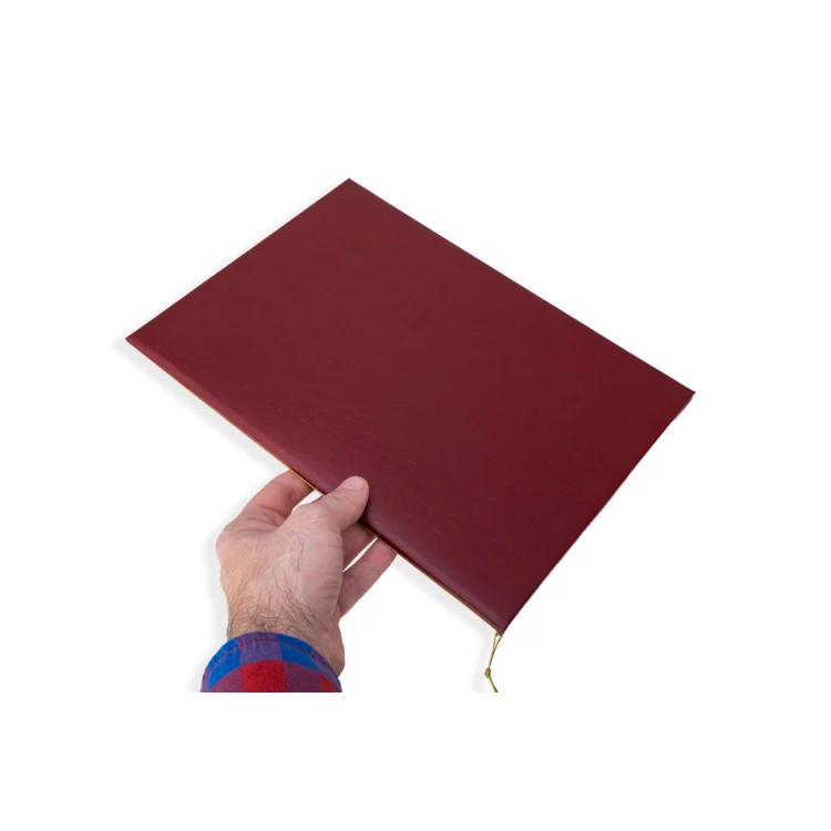 Elegant Diploma Cover - Red - Any UV Print - ET055
