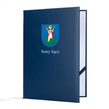 Elegant Diploma Cover - Blue - Custom UV Print - ET057