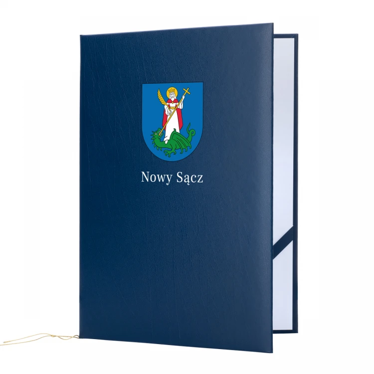 Elegant Diploma Cover - Blue - Custom UV Print - ET057
