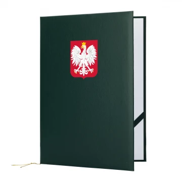 Elegant Diploma Cover - Green - Custom UV Print - ET056