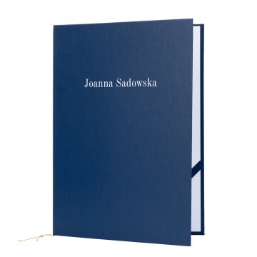 Standard Diploma Cover - Blue - Custom UV Print - ET053