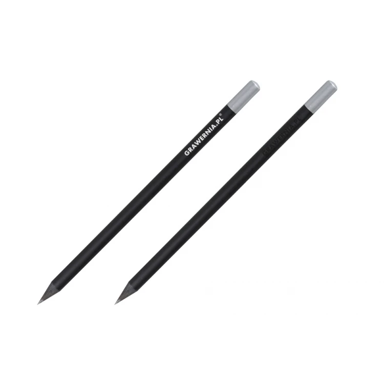 Wooden Pencils with Engraving or UV Print - Black - OW003