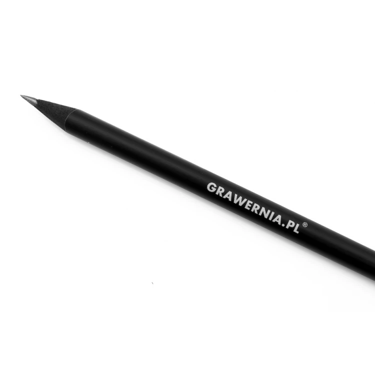 Wooden Pencils with Engraving or UV Print - Black - OW003