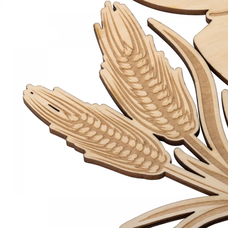 Communion Ornament - Host with Chalice made of Birch Plywood - size 233x270mm - KOM015