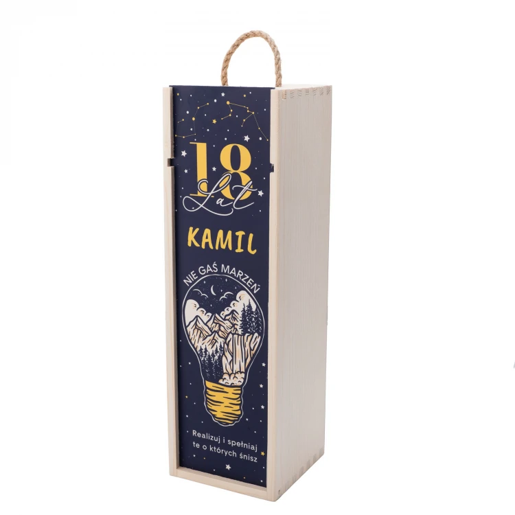 18th Birthday Gift - Wooden Alcohol Box - SK084