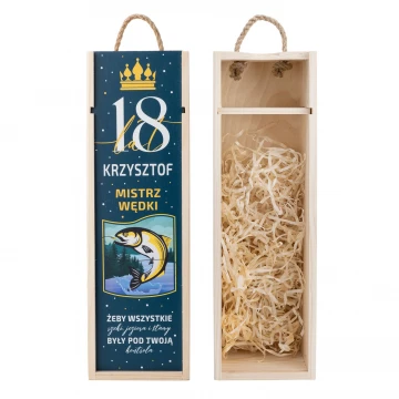 18th Birthday Gift - Wooden Alcohol Box - SK083