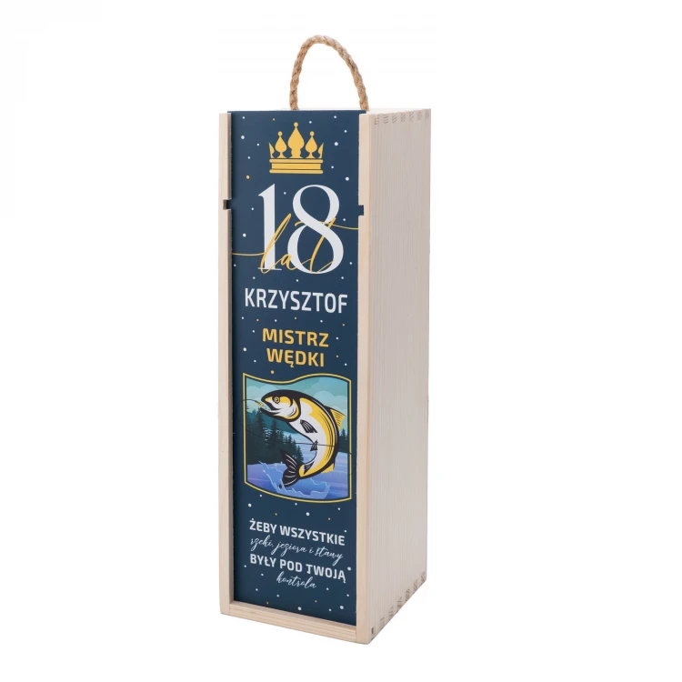 18th Birthday Gift - Wooden Alcohol Box - SK083
