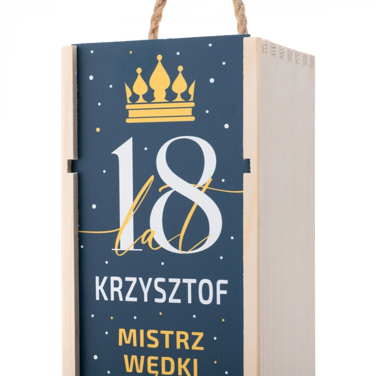18th Birthday Gift - Wooden Alcohol Box - SK083
