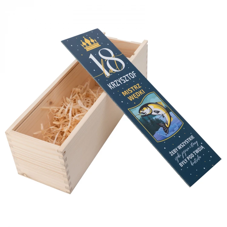 18th Birthday Gift - Wooden Alcohol Box - SK083