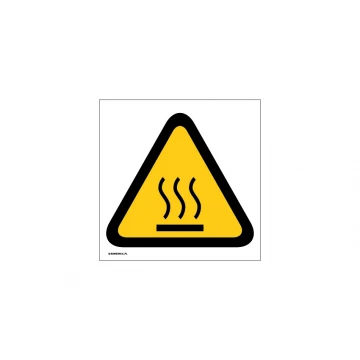 Hot Surface Warning - size 150x150mm - PVC - UV color print - BHP020