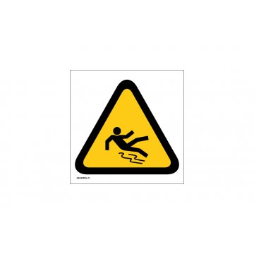 Slippery Surface Warning - size 150x150mm - PVC - UV color print - BHP023