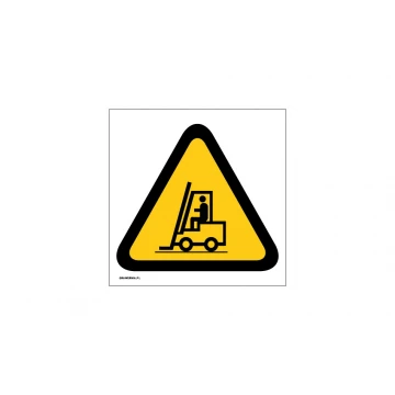 Warning for Horizontal Transport Devices - Size 150x150mm - PVC - Color UV Print - BHP022