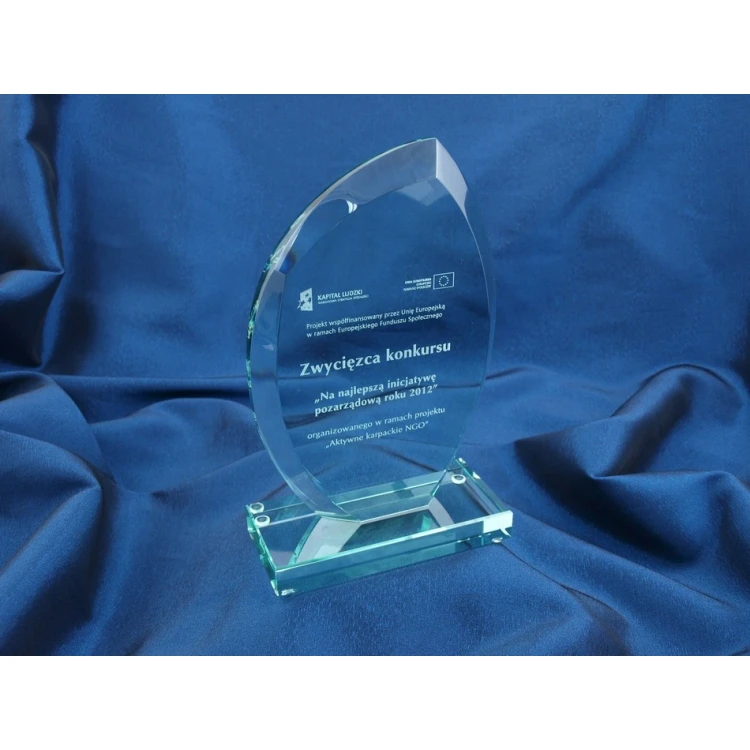 Glass Trophy in Case - INES