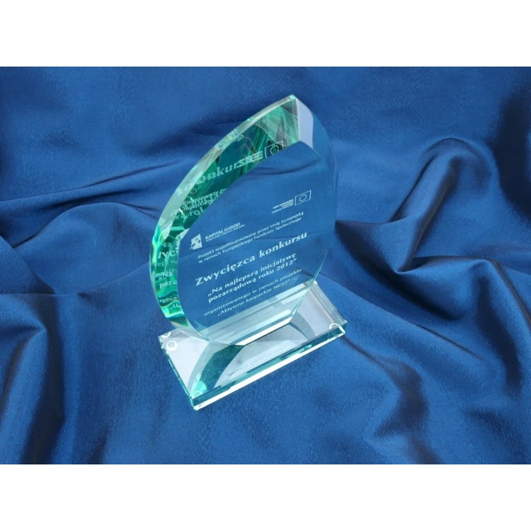Glass Trophy in Case - INES