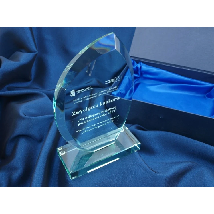 Glass Trophy in Case - INES