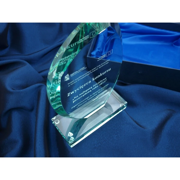 Glass Trophy in Case - INES