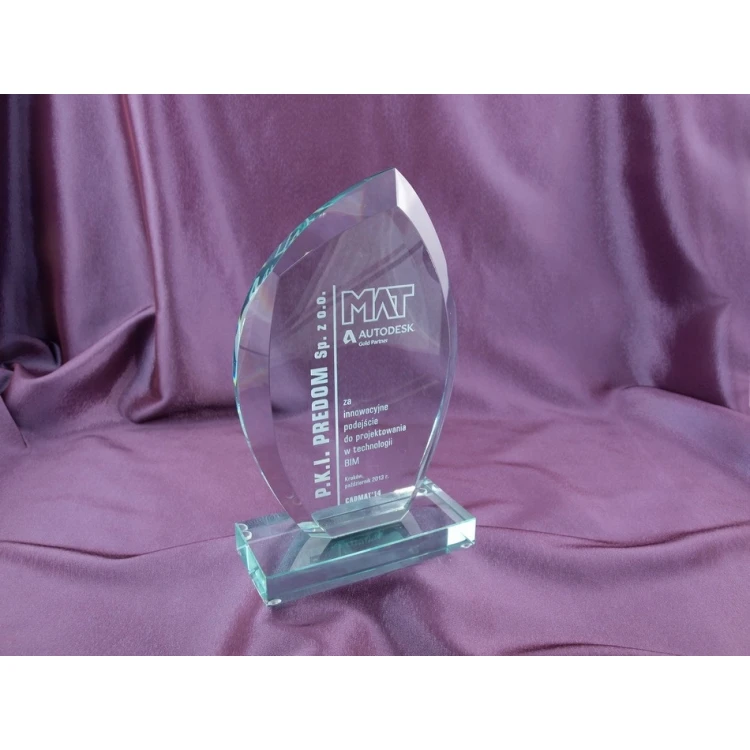 Glass Trophy in Case - INES