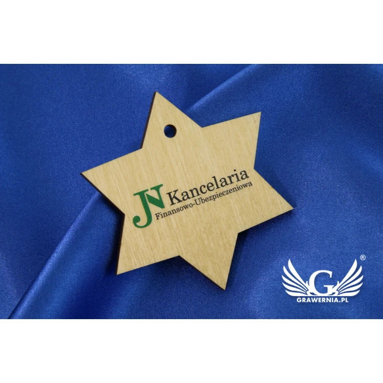 Christmas Decorations - Wooden Stars - Colorful UV Print - OZD006