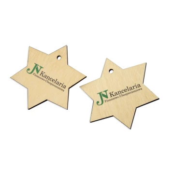 Christmas Decorations - Wooden Stars - Colorful UV Print - OZD006