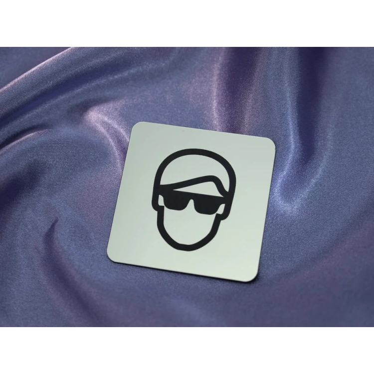 Safety Signage - Plaque with Pictograms - 60x60mm