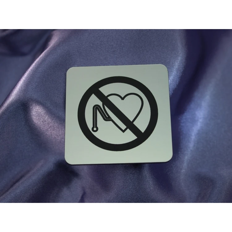 Safety Signage - Plaque with Pictograms - 60x60mm