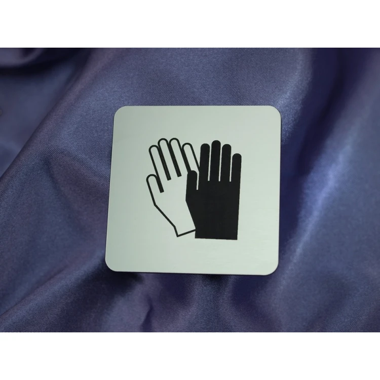Safety Signage - Plaque with Pictograms - 60x60mm