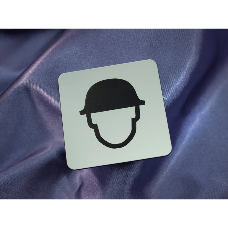 Safety Signage - Plaque with Pictograms - 60x60mm