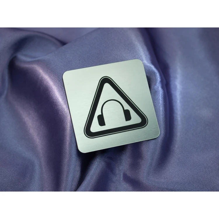 Safety Signage - Plaque with Pictograms - 60x60mm