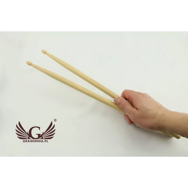 PERQS HICKORY 135C Drumsticks with Custom Print - Gift for a Drummer