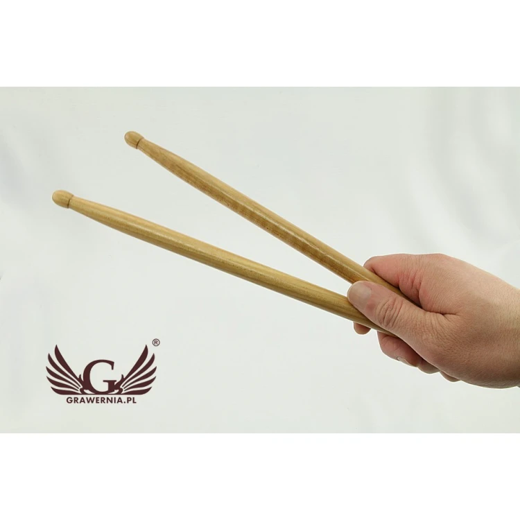 PERQS HICKORY 135B Drumsticks with Custom Print - Gift for a Drummer