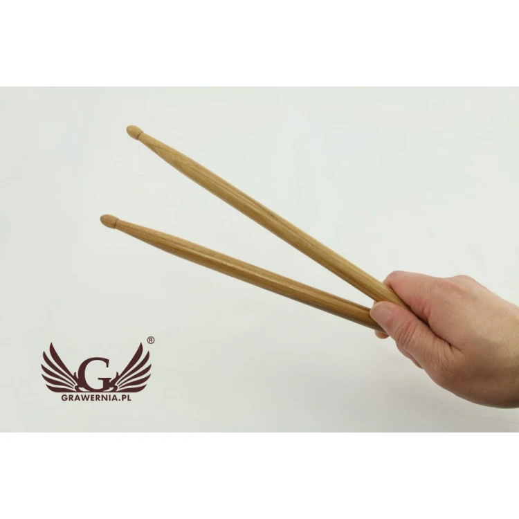 PERQS HICKORY 135A Drumsticks with Custom Print or Engraving - Gift for a Drummer