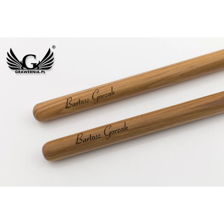 PERQS HICKORY 135A Drumsticks with Custom Print or Engraving - Gift for a Drummer