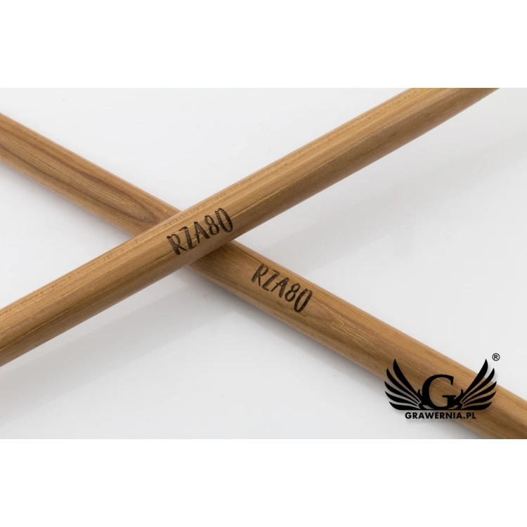 PERQS HICKORY 135A Drumsticks with Custom Print or Engraving - Gift for a Drummer