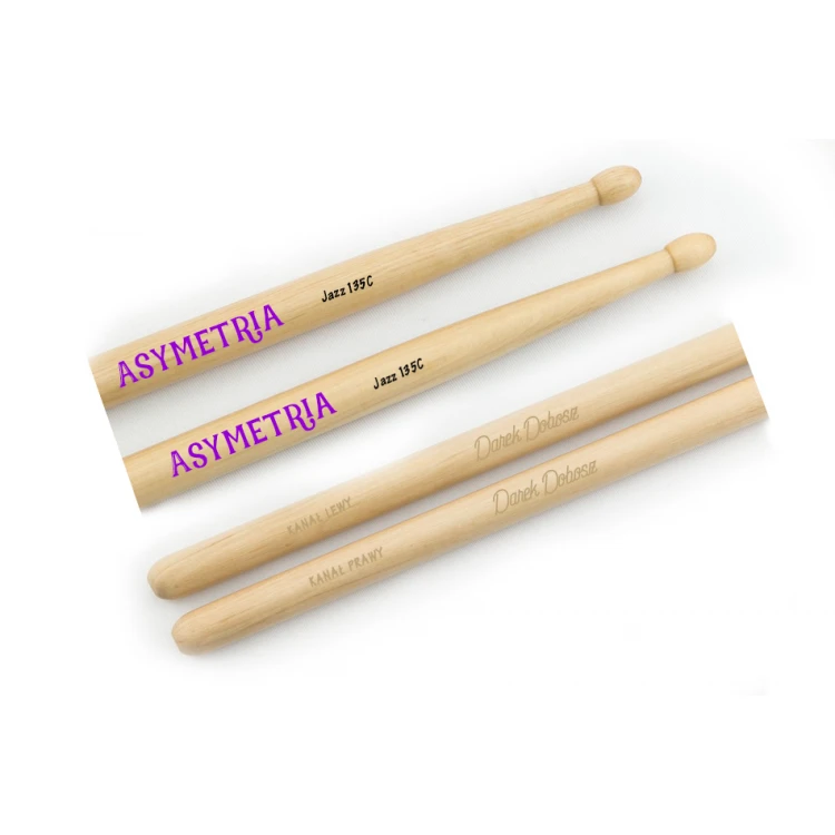 PERQS JAZZ 135C Drumsticks with Custom Print or Engraving - Gift for a Drummer
