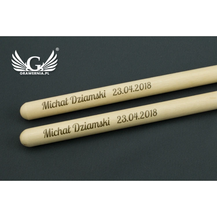 PERQS ROCK 140C Drumsticks with Custom Print or Engraving - Gift for a Drummer
