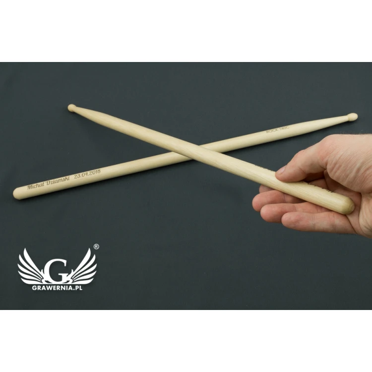 PERQS ROCK 140C Drumsticks with Custom Print or Engraving - Gift for a Drummer