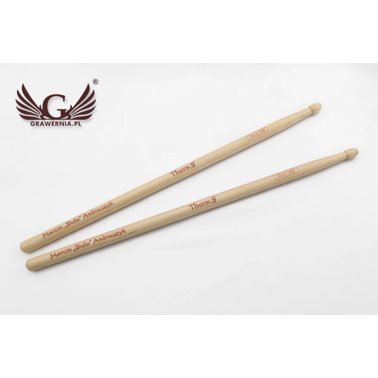 PERQS ROCK 140B Drumsticks with Custom Print or Engraving - Gift for a Drummer