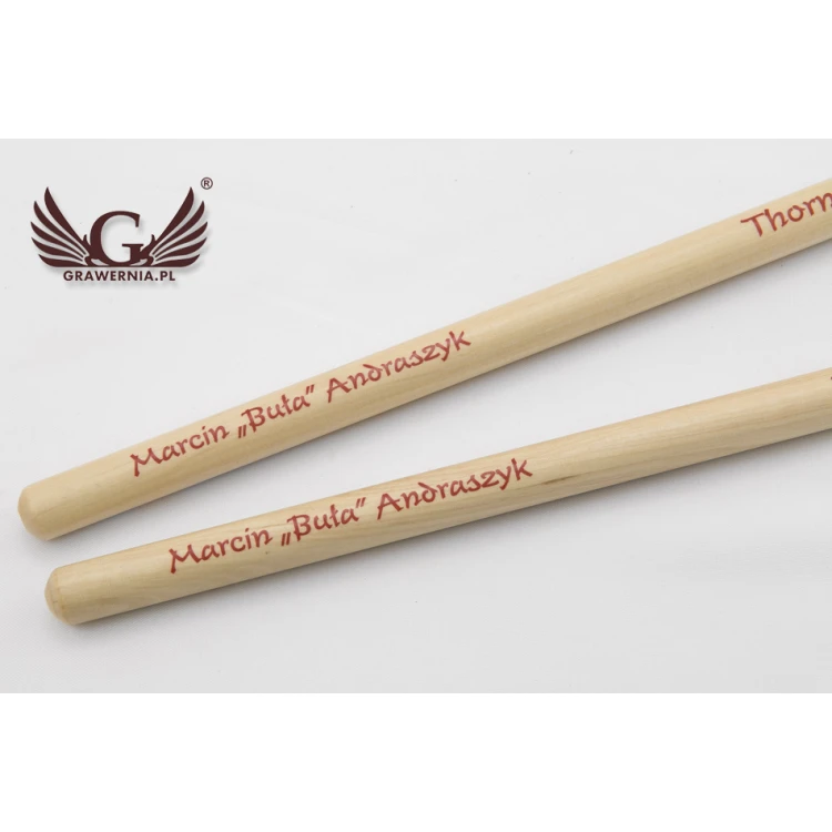 PERQS ROCK 140B Drumsticks with Custom Print or Engraving - Gift for a Drummer