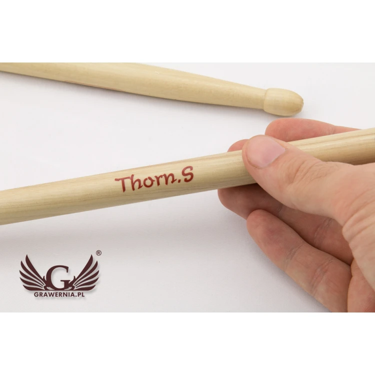 PERQS ROCK 140B Drumsticks with Custom Print or Engraving - Gift for a Drummer